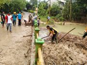 Antisipasi Banjir, Tiga Pilar di Kecamatan Kedungbanteng Gelar Aksi Bersih Sungai