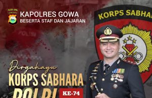 Kapolres Gowa Beserta Jajaran Ucapkan Dirgahayu Korps Sabhara Polri ke-74