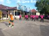 Sambut HUT Bhayangkara ke-80, Bhayangkari Polsek Bajeng Gelar Senam Bersama Penuh Semangat