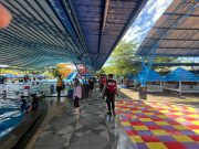 Jaga Kenyamanan Pengunjung, Turjawali 1 Sat Samapta Polres Gowa Patroli di Dewi Sri Waterpark