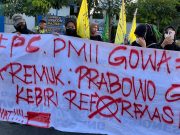 Aksi “Indonesia Remuk”: PMII Gowa Sorot Menyempitnya Ruang Demokrasi dan Krisis Ekonomi Rakyat