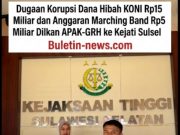 Dugaan Korupsi Dana Hibah KONI Rp15 Miliar dan Anggaran Marching Band Rp5 Miliar Dilaporkan APAK-GRH ke Kejati Sulsel