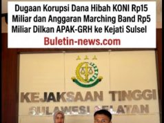 Dugaan Korupsi Dana Hibah KONI Rp15 Miliar dan Anggaran Marching Band Rp5 Miliar Dilaporkan APAK-GRH ke Kejati Sulsel