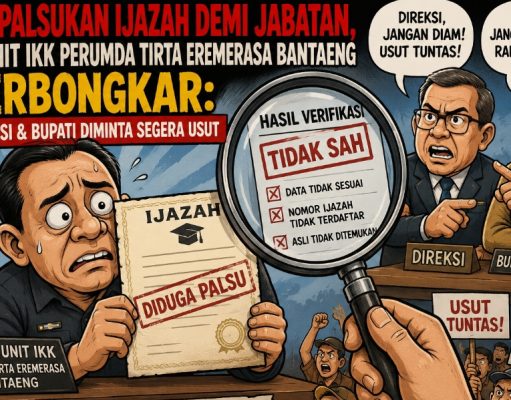 Diduga Palsukan Ijazah demi Jabatan, Kepala Unit IKK Perumda Tirta Eremerasa Bantaeng Terbongkar: Direksi Dan Bupati Diminta Segera Usut