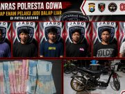 Beraksi Cepat! Jatanras Polresta Gowa Berhasil Tangkap Enam Pelaku Judi Balap Liar di Pattallassang