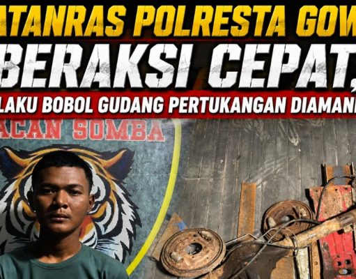 Jatanras Polresta Gowa Beraksi Cepat, Pelaku Bobol Gudang Pertukangan Diamankan