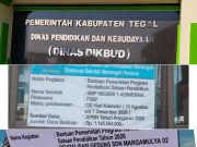 Pembangunan revitalisasi di wilayah kabupaten Tegal di duga melanggar ketentuan dan aturan kemendikdasmen