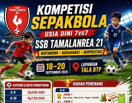 SSB Syekh Yusuf Siap Tampil di Kompetisi Sepak Bola Usia Dini, U-10 Hingga U-12 Berlaga 7vs7 Melawan SSB Tamalanrea