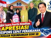 LBH Suara Panrita Keadilan Apresiasi Respons Cepat Penanganan Dugaan Perundungan Siswi SD